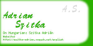adrian szitka business card